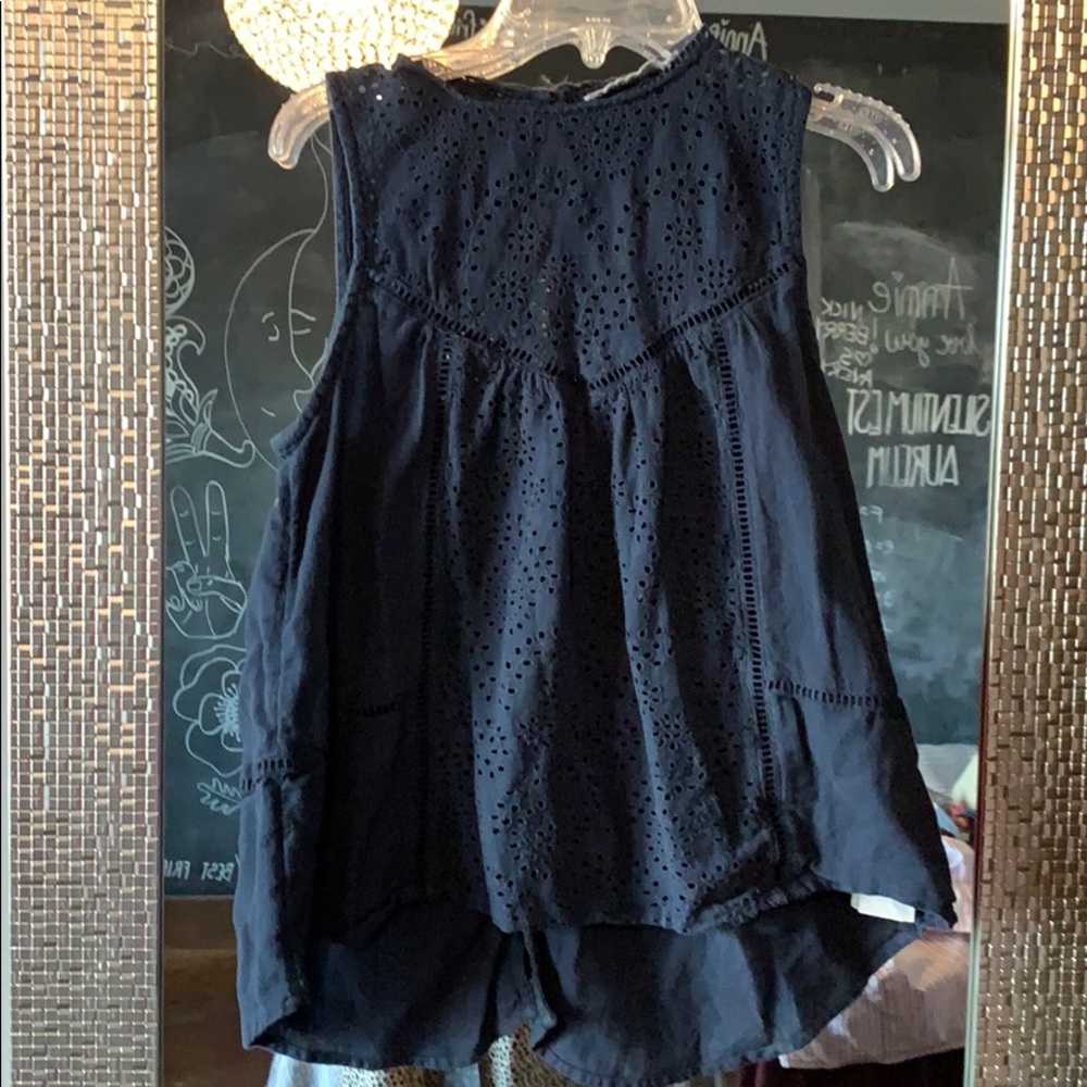 Abercrombie & Fitch eyelet tank